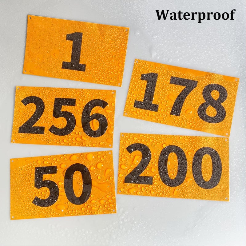 UISKOOPW Race Bib Numbers for Tryouts,Running Bibs with Pins for Races,Marathon,Track,Field Competitor Audition Road ID Paper - Image 4
